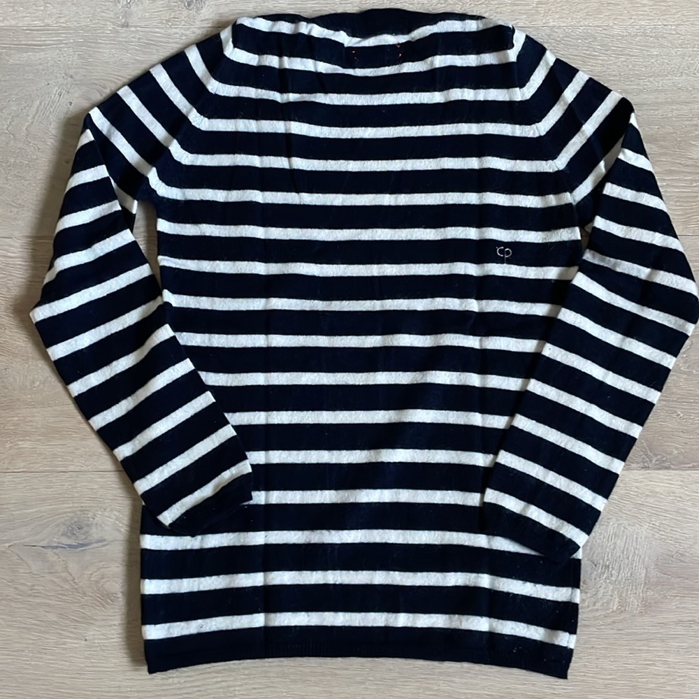 Chinti & Parker Navy and Cream 100% Cashmere Sweater. Size S. - Picture 5 of 6